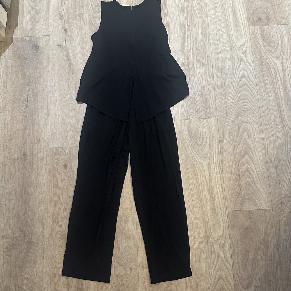 IENA Romper Jumpsuit Black Japanese Sz 40 US Size 8 Medium. Minimalist Quiet Lux - Picture 8 of 9